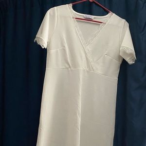 Bluebelle (ASOS) maternity dress. White. Like new
